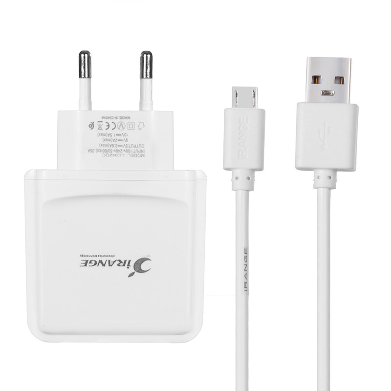 شارژر دیواری آیرنج مدل LC042A به همراه کابل تبدیل MicroUSB