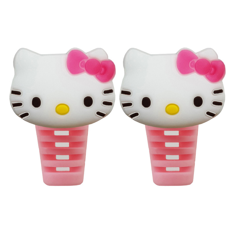 محافظ کابل شارژ طرح Hello Kitty کد B1 بسته دو عددی
