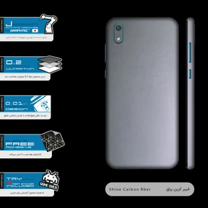 برچسب پوششی ماهوت مدل Matte-Silver-FullSkin مناسب برای گوشی موبایل هوآوی Y5 2019
