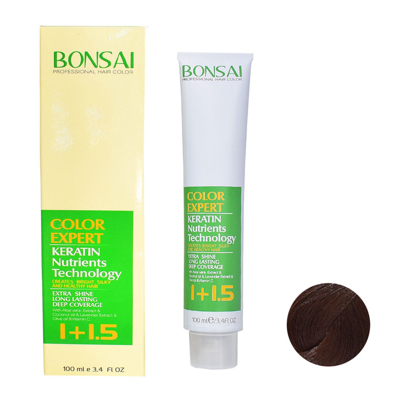 رنگ مو بنسای شماره CH6 حجم 100 میلی لیتر رنگ بلوند شکلاتی تیره