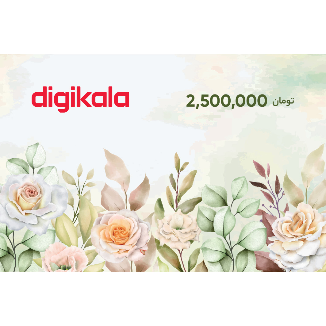 نکته خرید - قیمت روز کارت هدیه دیجی کالا به ارزش 2.500.000 تومان طرح گل خرید