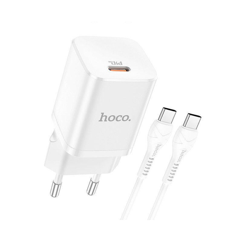 شارژر دیواری هوکو مدل N19 PD 25W به همراه کابل usb-c