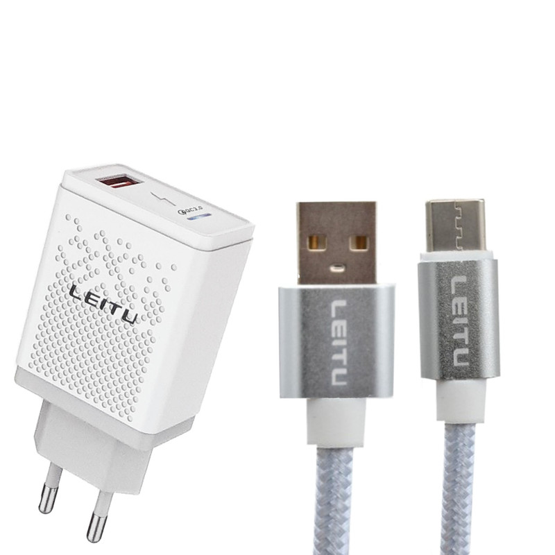 شارژر دیواری لیتو مدل LH-4M به همراه کابل تبدیل MicroUSB