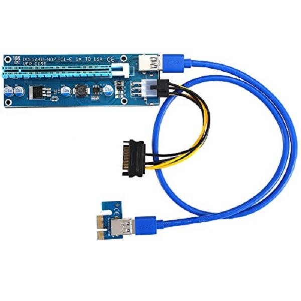 رایزر کارت گرافیک تبدیل PCI EXPRESS 1X به 16X مدل 009S بسته دو عددی
