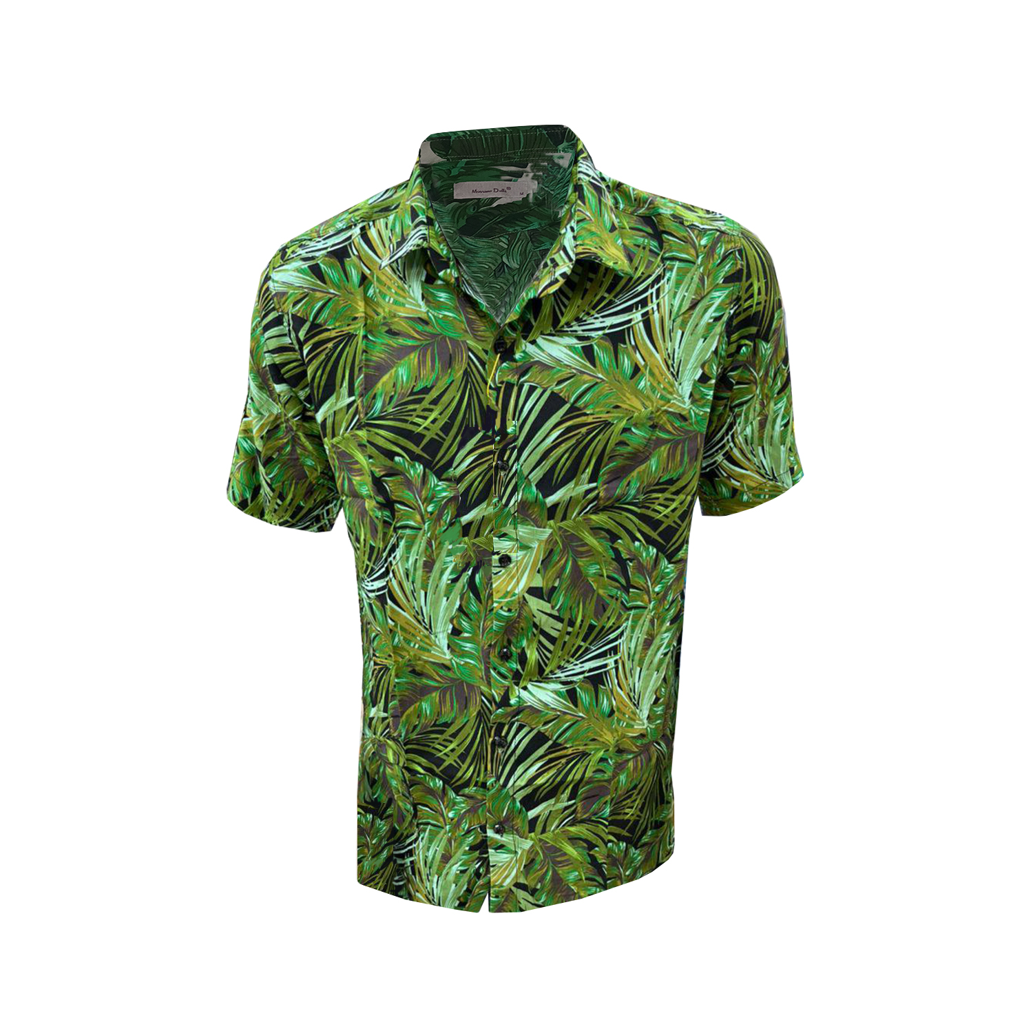 نکته خرید - قیمت روز پیراهن آستین کوتاه مردانه مدل هاوایی کد H-GR-BL خرید