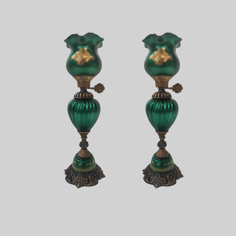 شمعدان کریستال سازان کد SH1545 بسته دو عددی