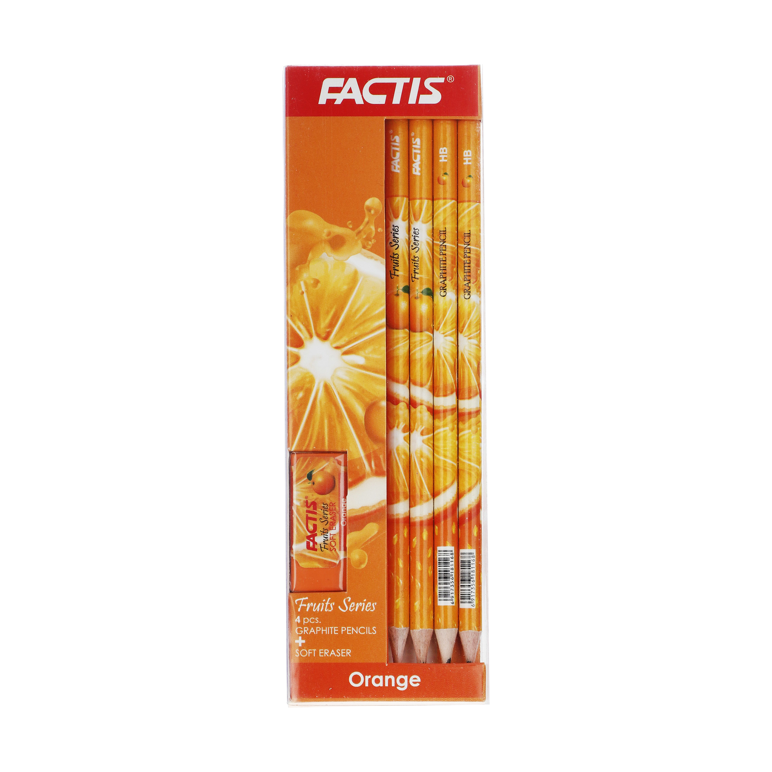 نکته خرید - قیمت روز مداد فکتیس مدل Orange بسته 4 عددی به همراه پاک کن خرید