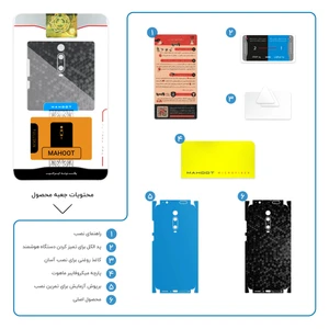 برچسب پوششی ماهوت مدل Honey-Comb-Circle-FullSkin مناسب برای گوشی موبایل شیائومی MI 9T