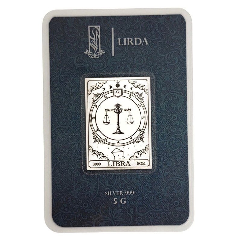 شمش نقره لیردا مدل نماد ماه مهر 999-5