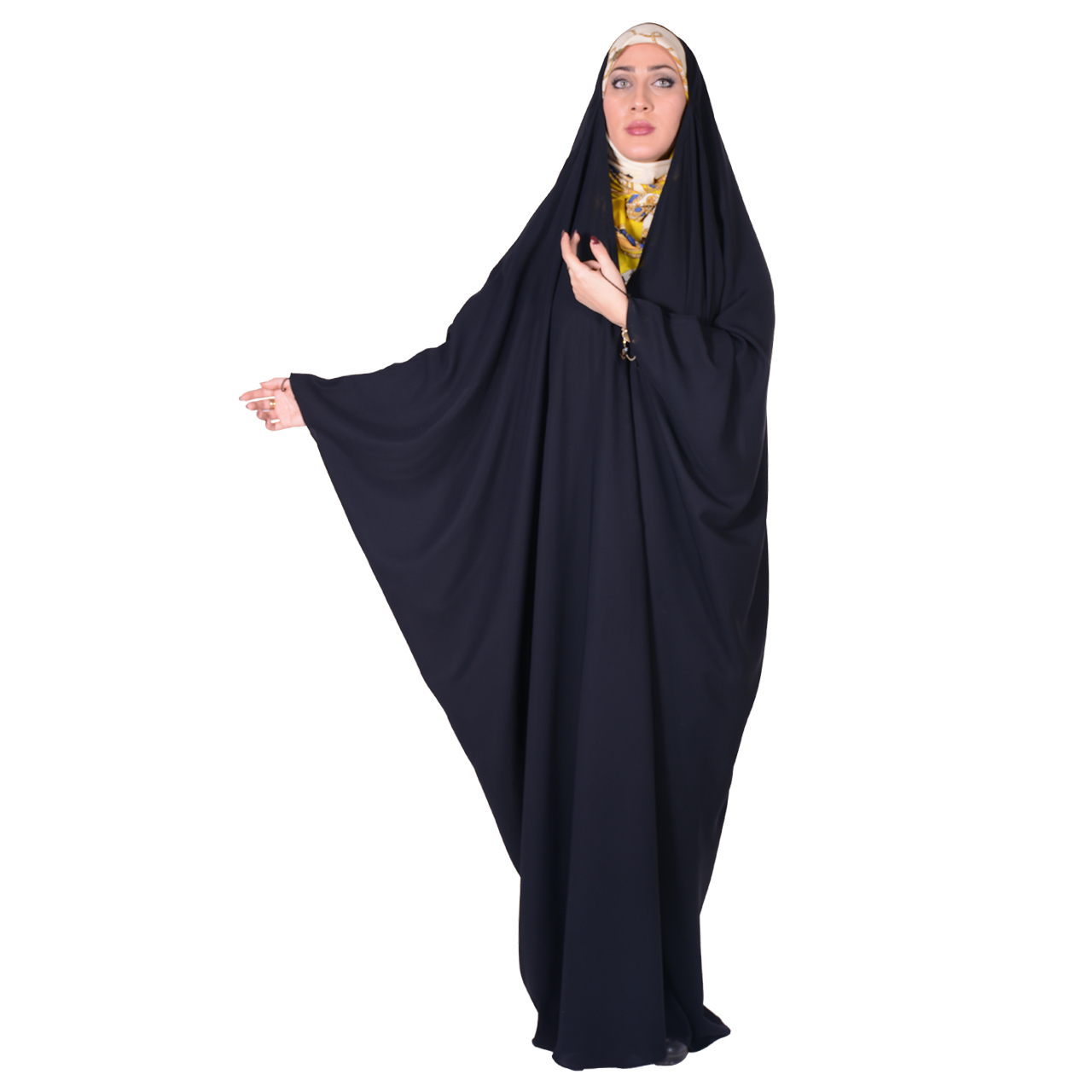نکته خرید - قیمت روز چادر عبایی شهر حجاب مدل جده کرپ کریستال کد 8002 خرید