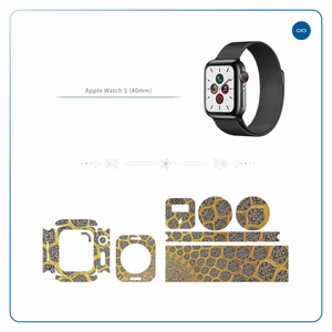 برچسب ماهوت طرح Iran-Tile2 مناسب برای اپل واچ Watch 5 40mm