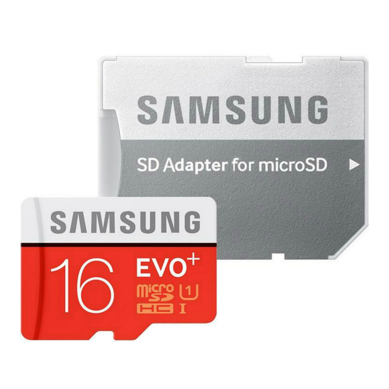 کارت حافظه microSDHC مدل Evo Plus کلاس 10 استاندارد UHS-I U1 سرعت 100MBps همراه با آداپتور SD ظرفیت 16 گیگابایت