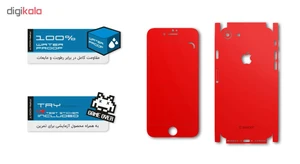 برچسب پوششی ماهوت مدل Full skin-RED-Matte مناسب برای گوشی اپل iPhone 7