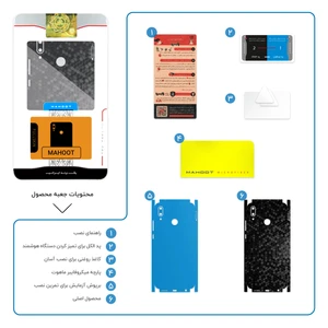 برچسب پوششی ماهوت مدل Honey-Comb-Circle-FullSkin مناسب برای گوشی موبایل هوآوی Y9 2019