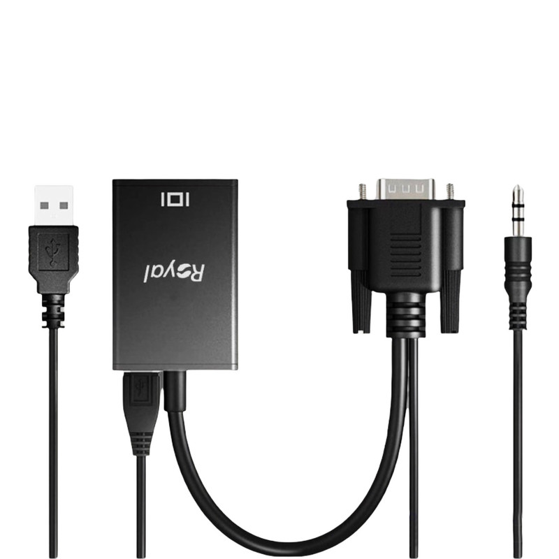 کابل تبدیل VGA به HDMI رویال مدل RV-315