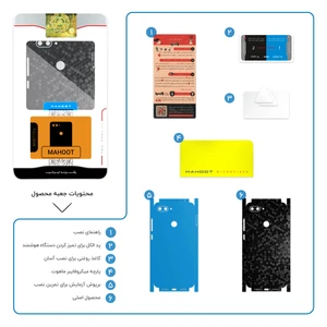 برچسب پوششی ماهوت مدل Honey-Comb-Circle-FullSkin مناسب برای گوشی موبایل شیائومی MI 8 Lite