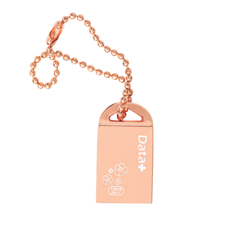 فلش مموری دیتا پلاس مدل USB3.1 ROSE GOLD GIFT ظرفیت 128 گیگابایت