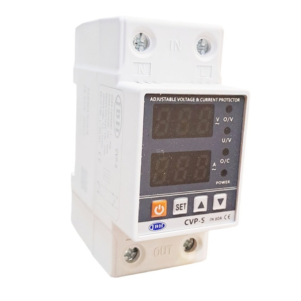 محافظ کنترل ولتاژ و آمپر برق ورودی جی بی اچ مدل 80A تکفاز