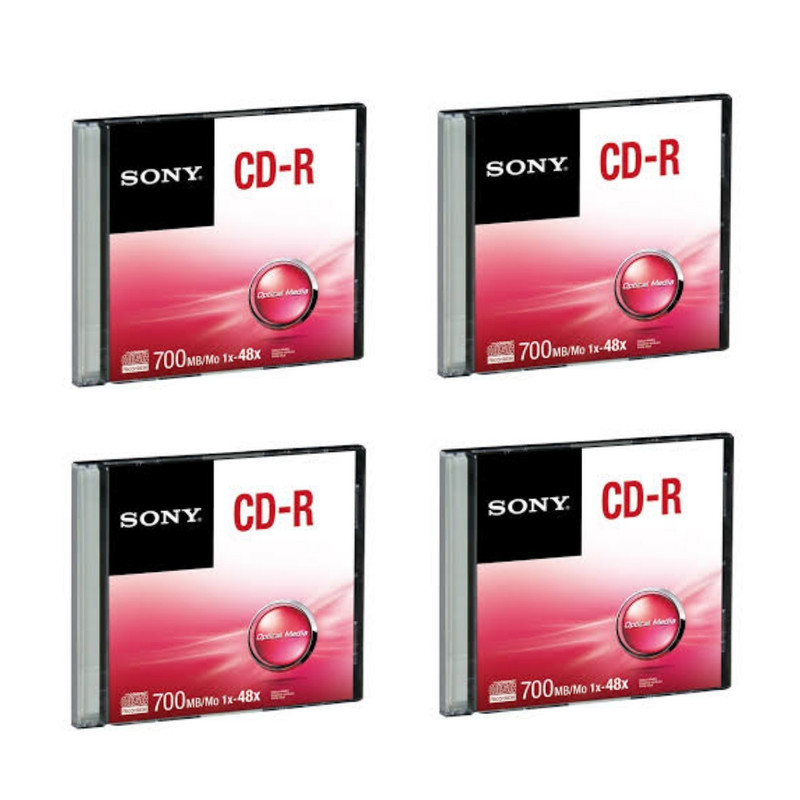 سی دی خام سونی مدل CD-R بسته 4 عددی