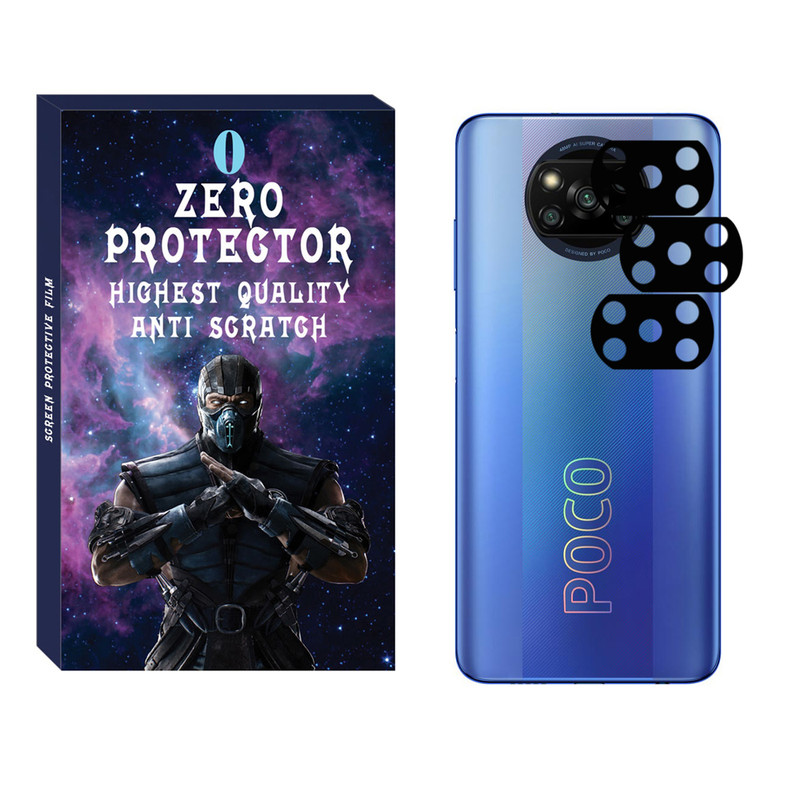 محافظ لنز دوربین زیرو مدل LZFZ-01 مناسب برای گوشی موبایل شیائومی Poco X3 pro بسته 3 عددی