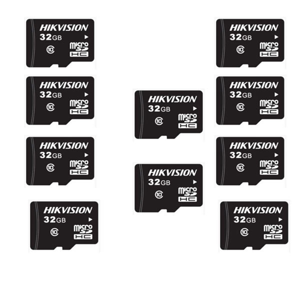 کارت حافظه microSDXC هایک ویژن کلاس 10 استاندارد UHS-I U1 سرعت 100MBps ظرفیت 32 گیگابایت بسته 10 عددی