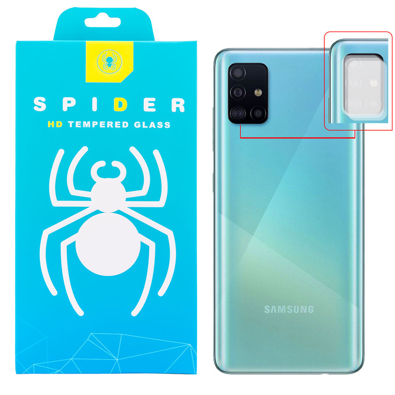 محافظ لنز دوربین اسپایدر مدل GC-2000 مناسب برای گوشی موبایل سامسونگ Galaxy A51 بسته سه عددی