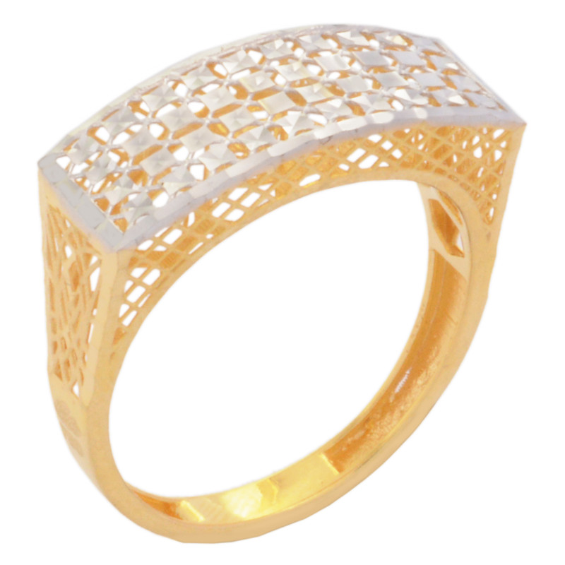 انگشتر طلا 18 عیار زنانه طلای مستجابی مدل آوا تراش کد 40491 سایز 55