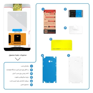 برچسب پوششی ماهوت مدل Ceramic-Fiber-FullSkin مناسب برای گوشی موبایل سامسونگ Galaxy A5 2017