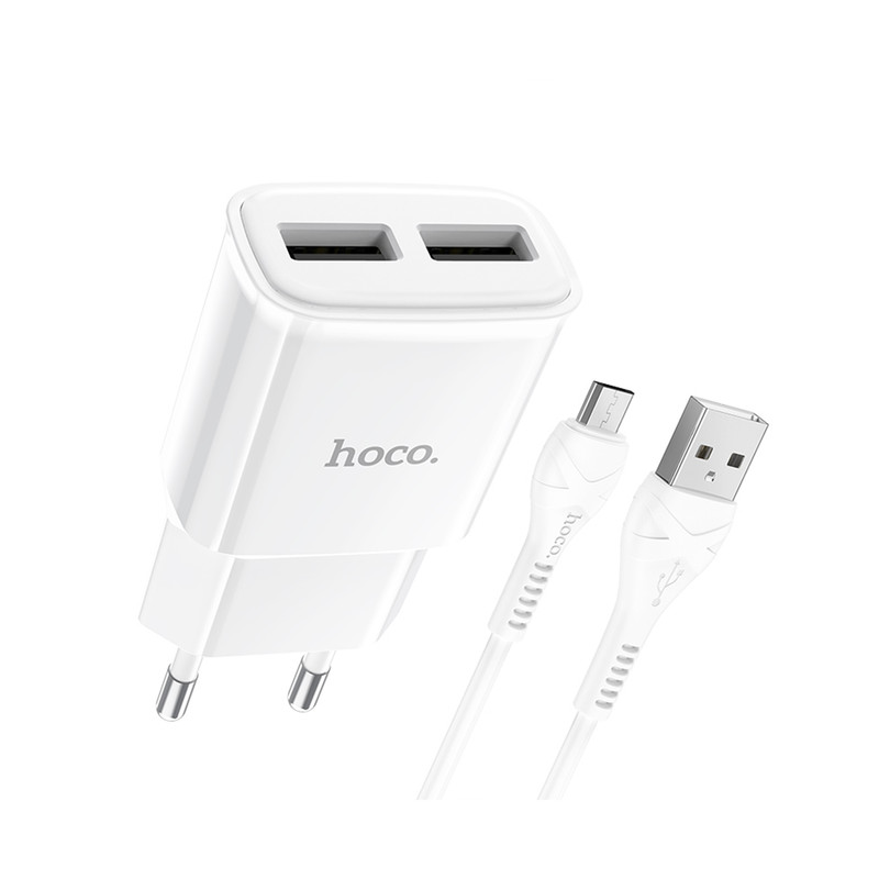 شارژر دیواری هوکو مدل C88A به همراه کابل MICROUSB