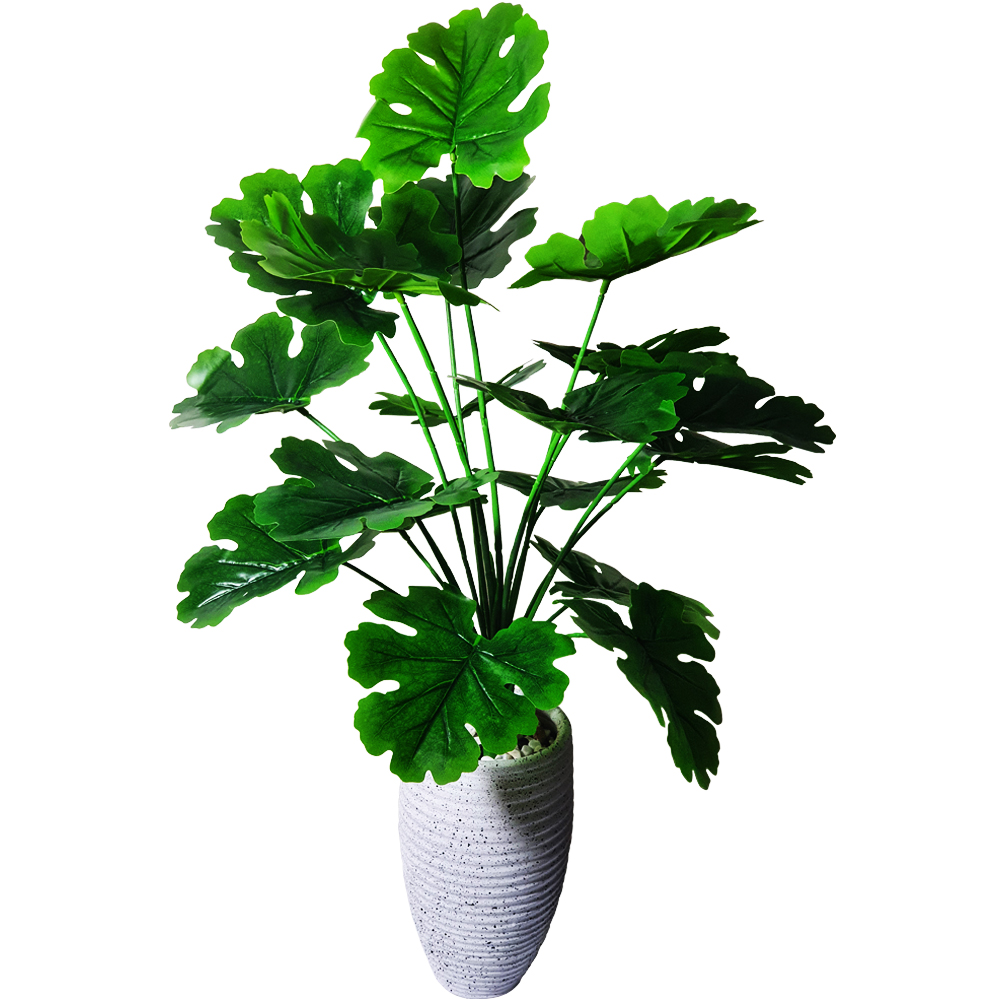 نکته خرید - قیمت روز گلدان به همراه درختچه مصنوعی مدل برگ انجیری کد 01 خرید