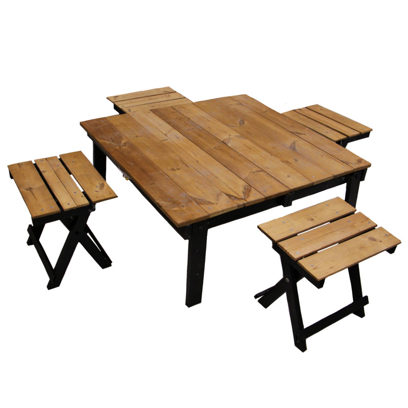 میز و صندلی تاشو سفری مدل concept store