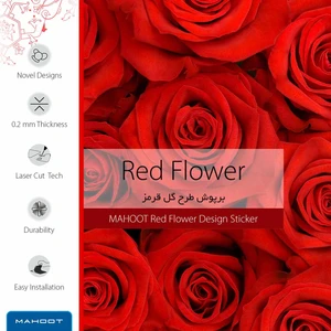 برچسب ماهوت طرح Red_Flower مناسب برای اپل واچ Watch 2 42mm