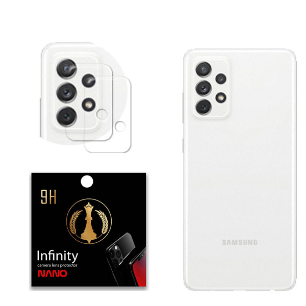 محافظ لنز دوربین اینفینیتی نانو مدل Pro Max مناسب برای گوشی موبایل سامسونگ Galaxy A72 بسته دو عددی