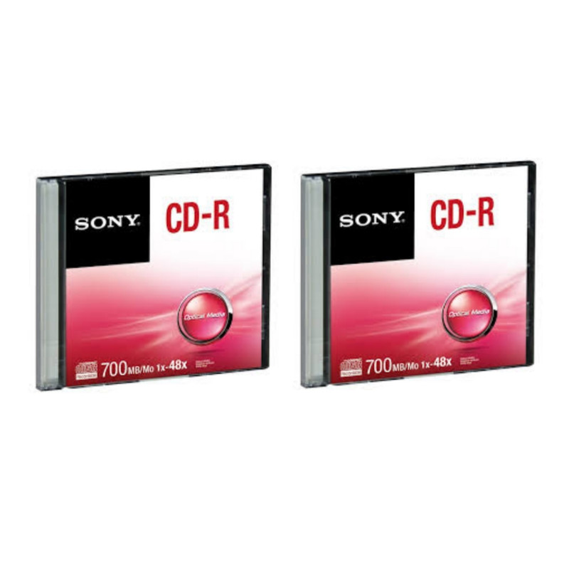 سی دی خام سونی مدل CD-R بسته 2 عددی