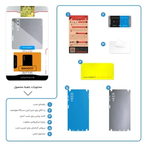 برچسب پوششی ماهوت مدل Matte-Silver-FullSkin مناسب برای گوشی موبایل سامسونگ Galaxy A7 2018