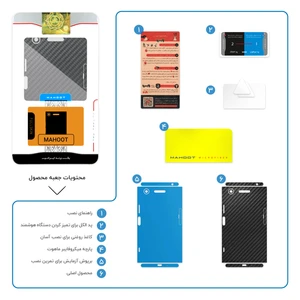برچسب پوششی ماهوت مدل Shine-Carbon-Fiber-FullSkin مناسب برای گوشی موبایل سونی Xperia XZ1