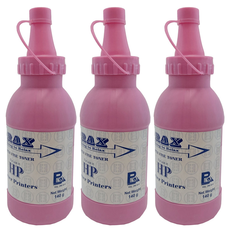 پودر شارژ مشکی 140 گرمی پرکس کد HP1010 بسته 3 عددی
