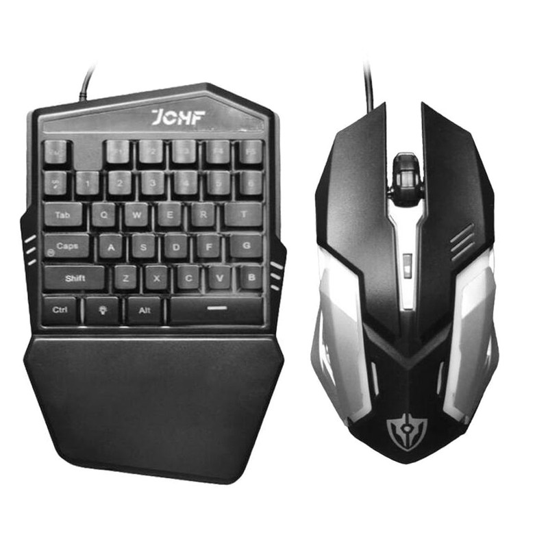 كيبورد و ماوس مخصوص بازی جی سی اچ اف مدل JCHF-68S RGB