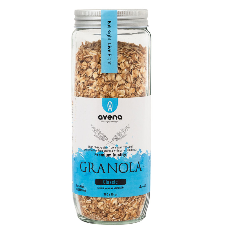 گرانولا جودوسر و عسل کلاسیک بدون گلوتن اونا - 380 گرم