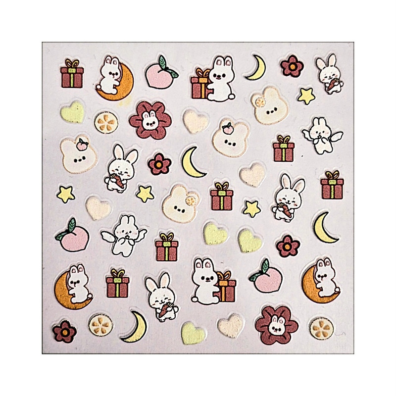 استیکر طراحی ناخن مدل بچگانه فانتزی