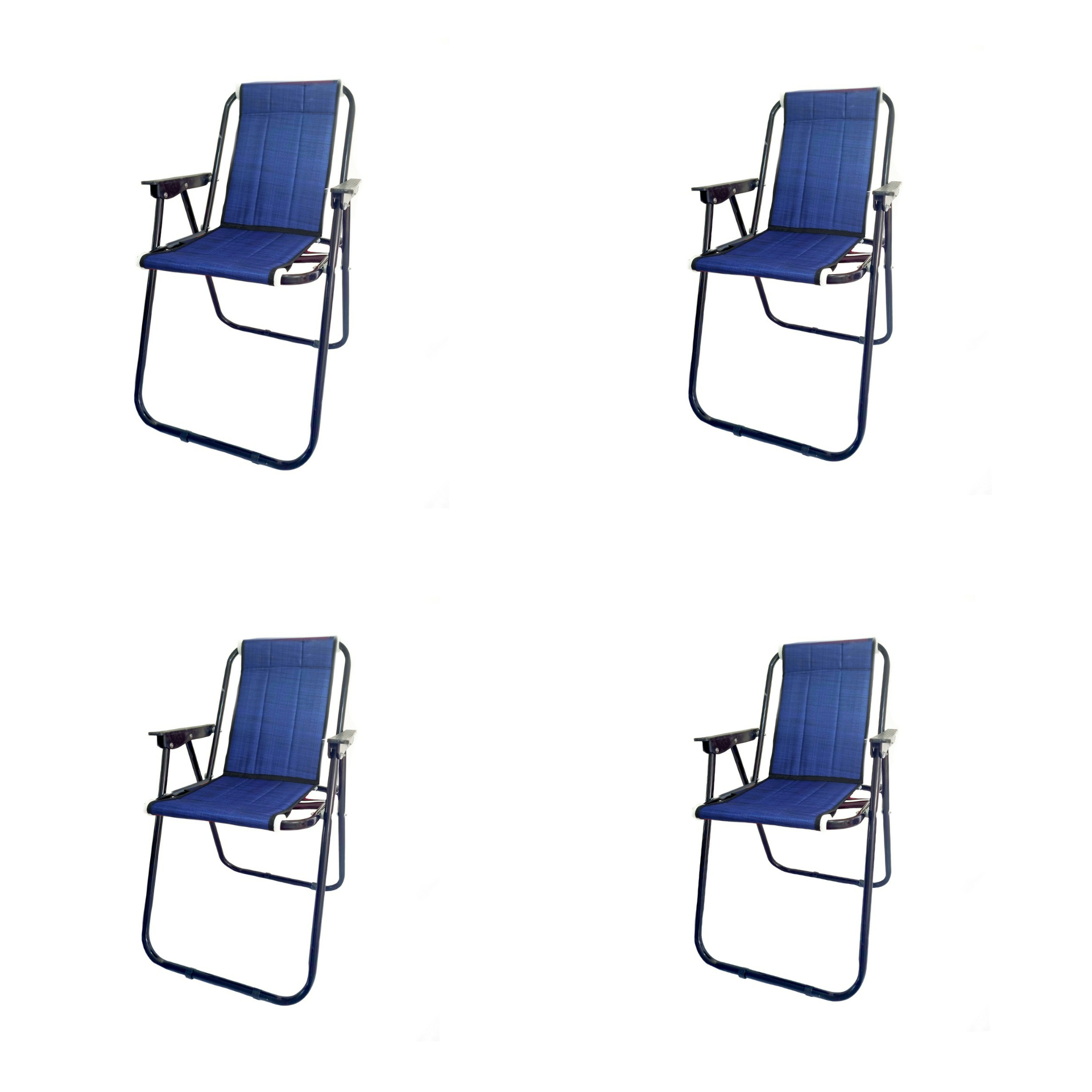 نکته خرید - قیمت روز صندلی تاشو سفری مدل 7 فنر تمام فوم مجموعه 4 عددی خرید