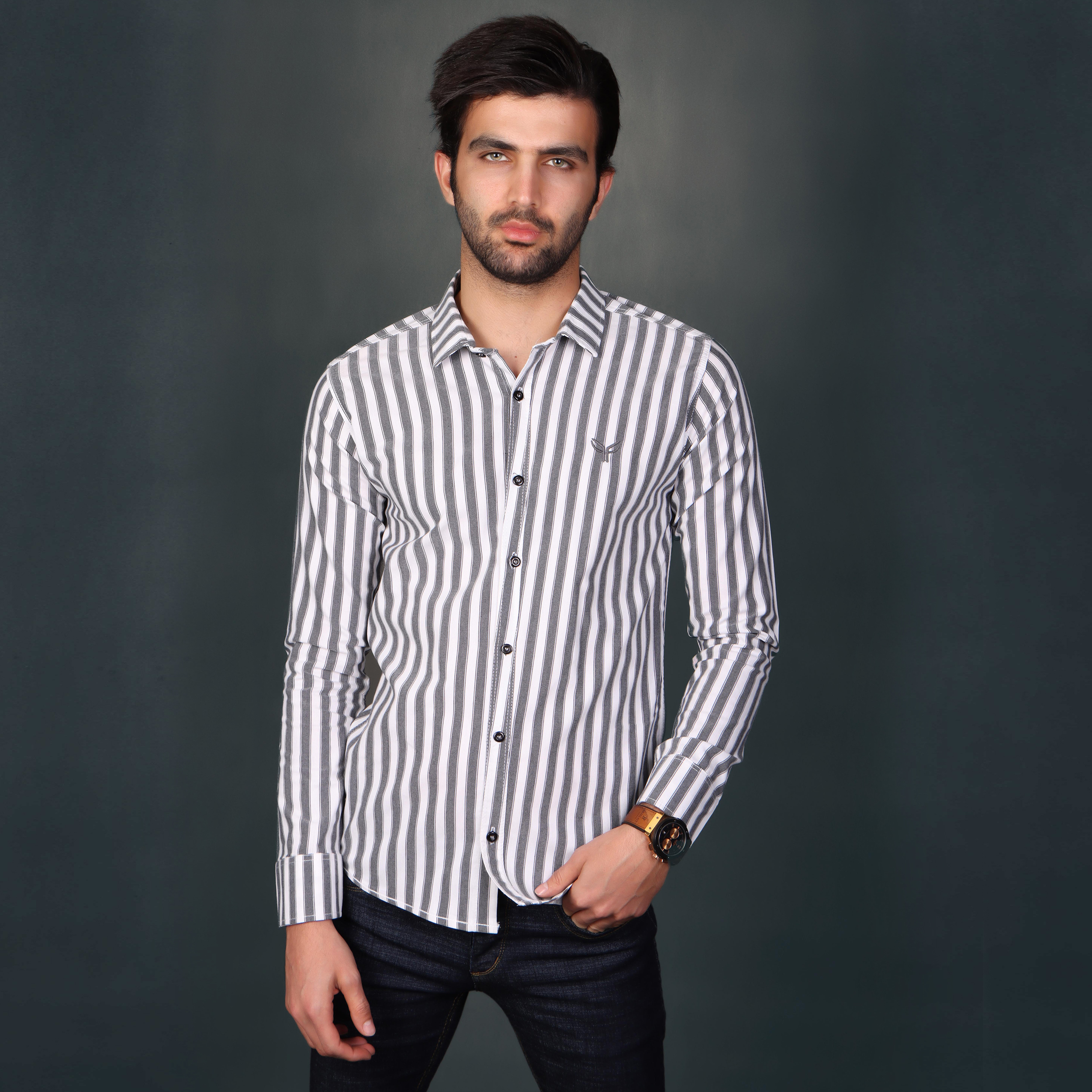 نکته خرید - قیمت روز پیراهن آستین بلند مردانه پیکی پوش مدل M02557 خرید