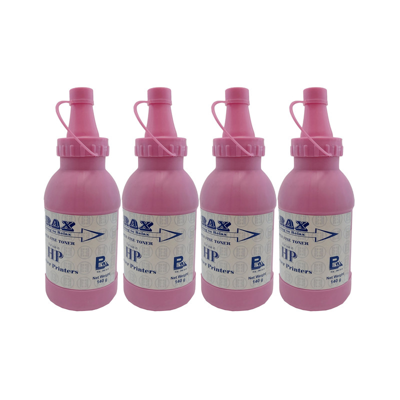 پودر شارژ مشکی 140 گرمی پرکس کد HP1010 بسته 4 عددی