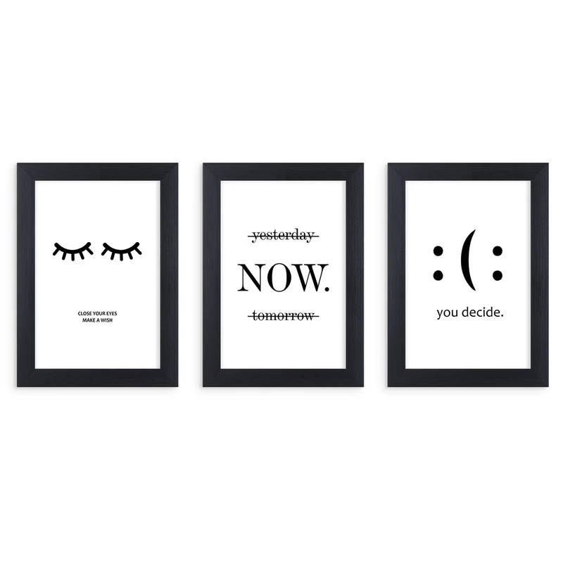 تابلو طرح فانتزی انگیزشی مجموعه 3 عددی