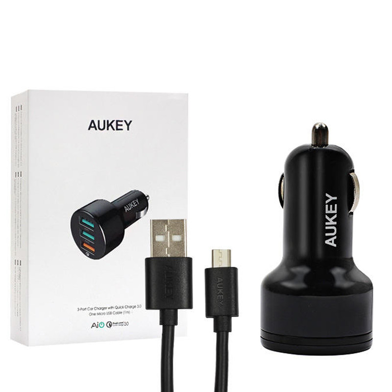 شارژر فندکی آکی مدل cc-y11 به همراه کابل microUSB