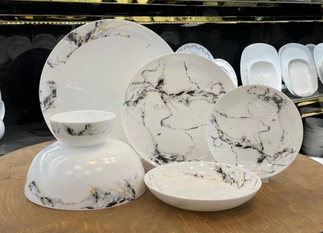 Sabichi marble dinner online set