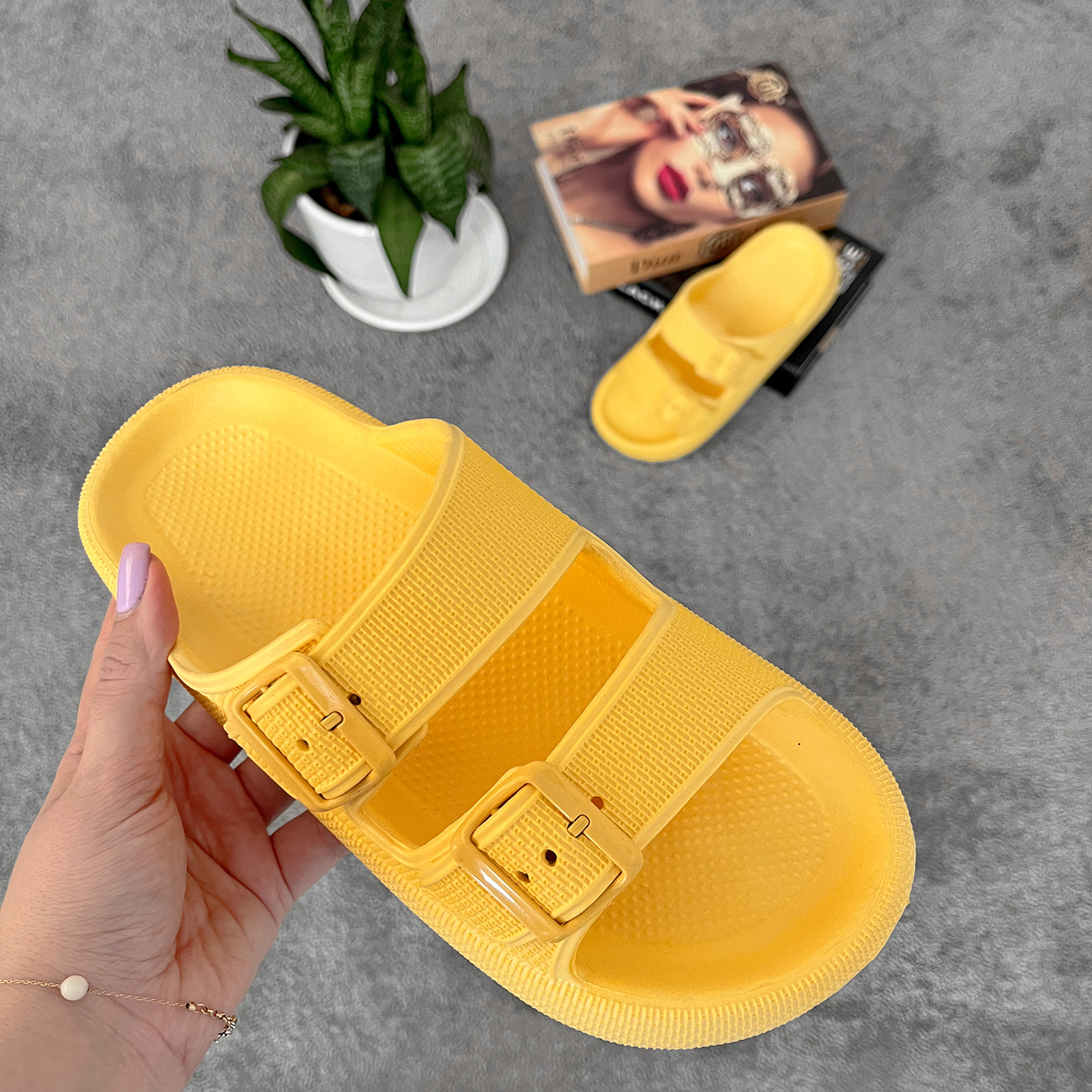 Duralite discount slippers yellow