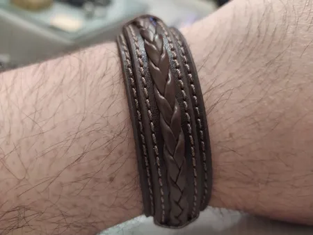 دستبند چرم وارک مدل رادوین کد rb446