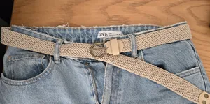 تجریه خرید کمربند زنانه مدل کنفی رنگ کرم