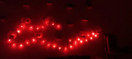 شلف دیواری آمینارت طرح شش ضلعی مجموعه 5 عددی